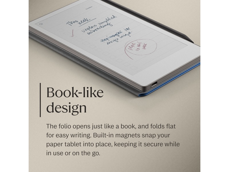 reMarkable Paper Pro Move Book Folio (kobolt) Tillbehör till digitala anteckningsblock