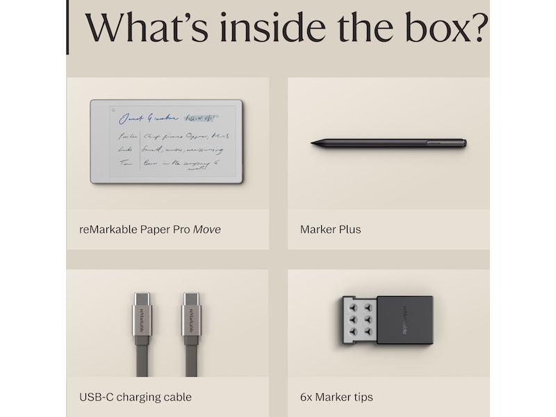 reMarkable Paper Pro Move 7.3" inkl. Marker Plus Digitala anteckningsblock