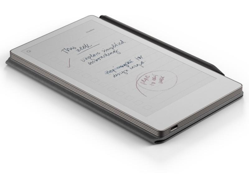 reMarkable Paper Pro 7.3" inkl. Marker Plus & Book Folio (svart skinn) Digitala anteckningsblock