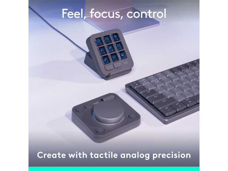 Logitech MX Creative Console (svart) Tangentbord