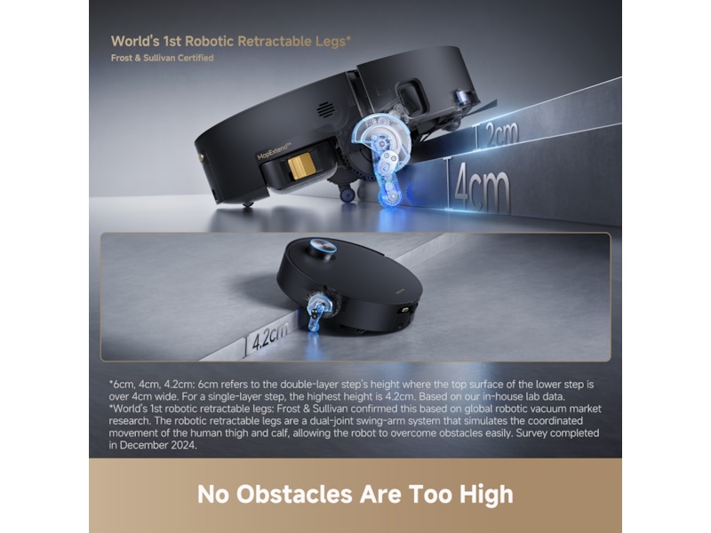 Dreame Aqua10 Ultra Track Complete Robotdammsugare (svart) Robotdammsugare