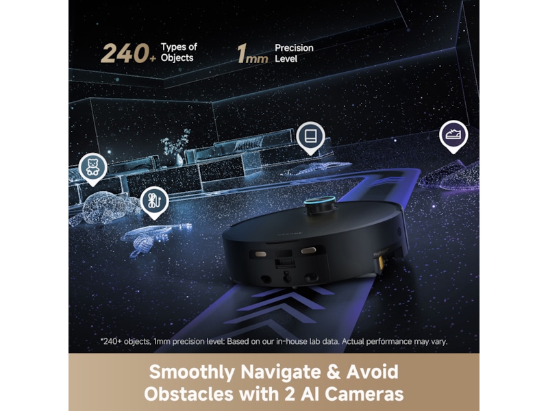 Dreame Aqua10 Ultra Track Complete Robotdammsugare (svart) Robotdammsugare