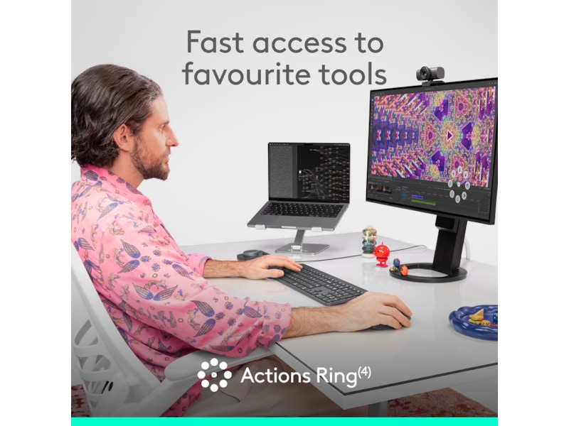 Logitech MX Master 4 for Business Trådlös Ergonomisk mus (grafitgrå) Mus