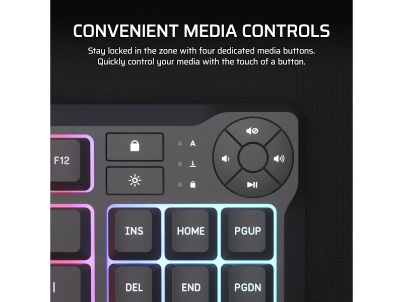 Corsair K55 CORE TKL RGB Gamingtangentbord (svart) Gamingtangentbord