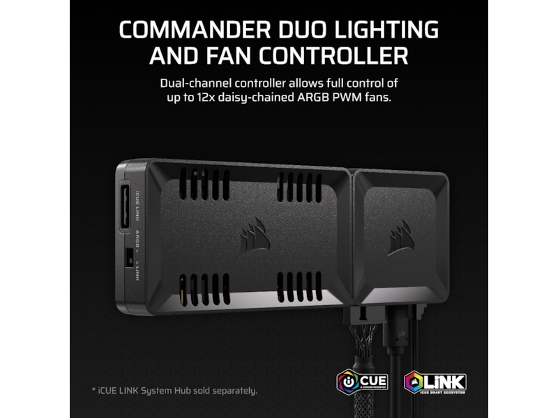 Corsair Commander Duo ljus- och fläktkontroller Fläktstyrning