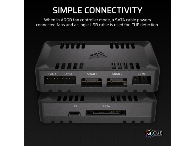 Corsair Commander Duo ljus- och fläktkontroller Fläktstyrning