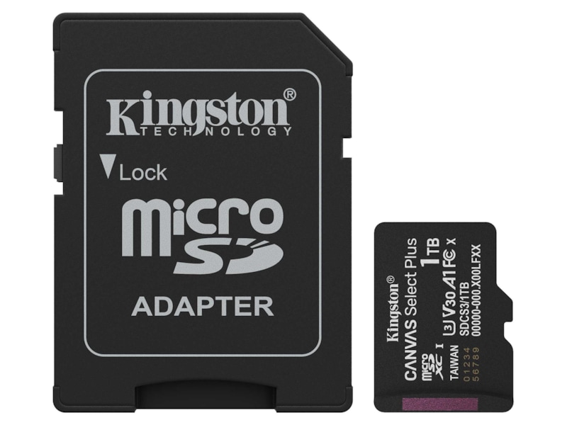 Kingston microSDXC Canvas Select Plus 1TB Minneskort