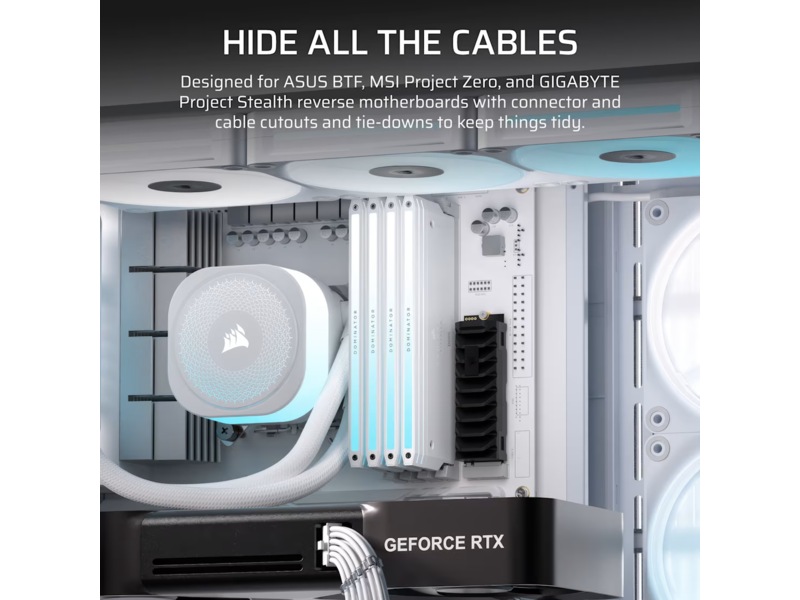 Corsair FRAME 4500X LX-R RGB Mid Tower (vit) -B-Grade Demo övrigt