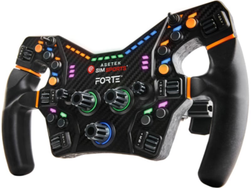 Asetek Forte Formula Steering Wheel Ratt och pedaler