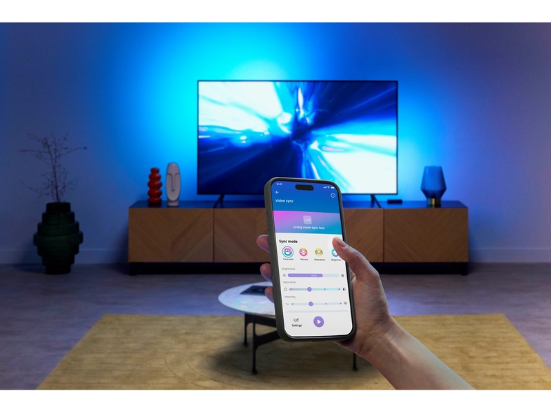 WiZ HDMI-synkbox med TV-ljusremsa (75"-85") -B-Grade Demo hem & hushåll