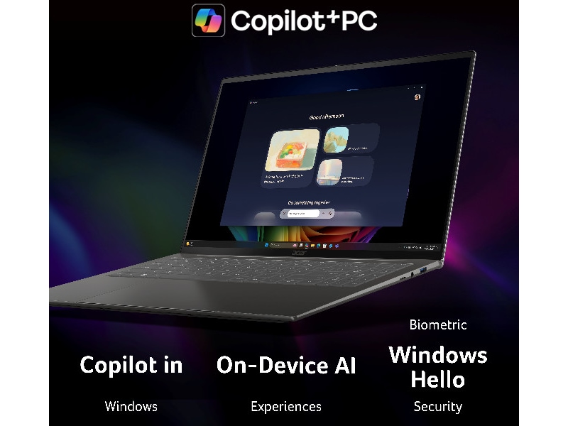 Acer Swift 16 AI SF16-71T 16" WQXGA OLED Copilot+ PC Datorer - Bärbara / laptop