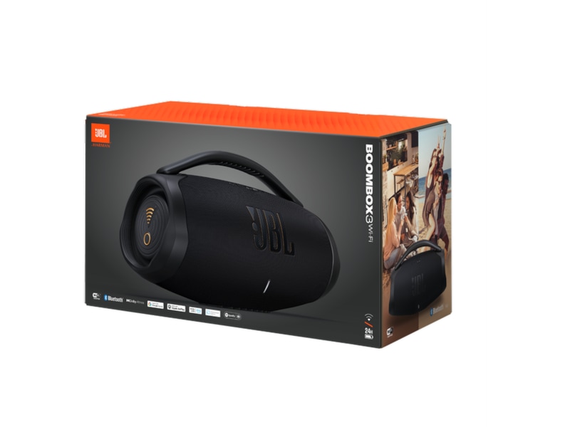 JBL Boombox3 WiFi trådlös högtalare (svart) -B-Grade Demo Hi-Fi/stereo/DVD