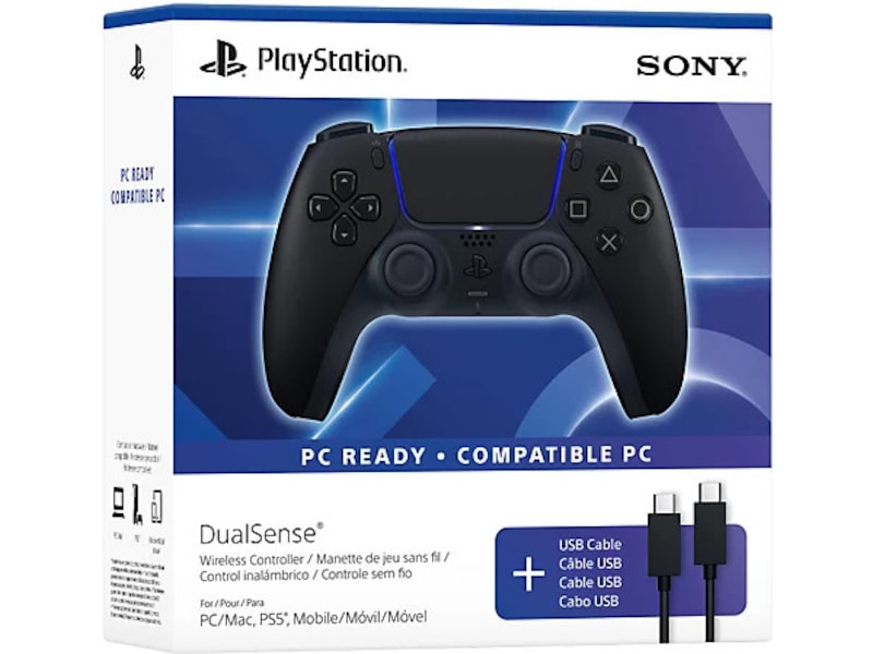 PlayStation DualSense trådlös handkontroll (Midnight Black) Gamepad