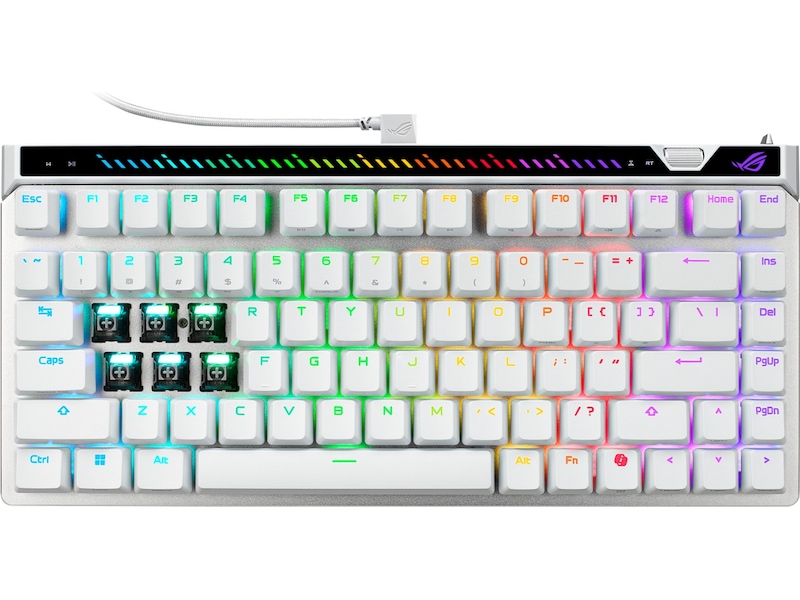 Asus ROG Falchion Ace 75 HE Gamingtangentbord (vit) Gamingtangentbord