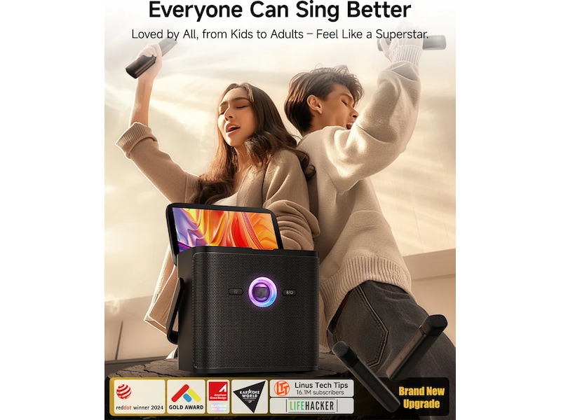 Nedis Ikarao Shell S3 Karaokehögtalare 80W Trådlös / Bluetooth högtalare