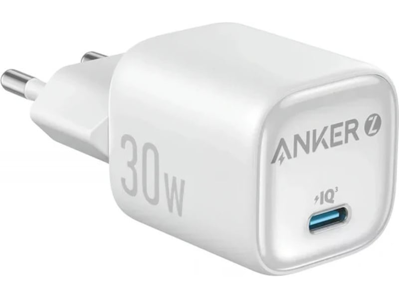 Anker Zolo 30W GaN Väggladdar (vit) Mobilladdare
