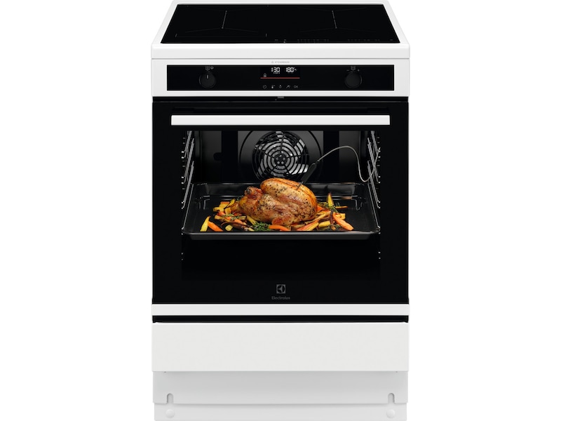 Electrolux 600 SteamBake induktion 60 cm pyrolys (vit) Spis