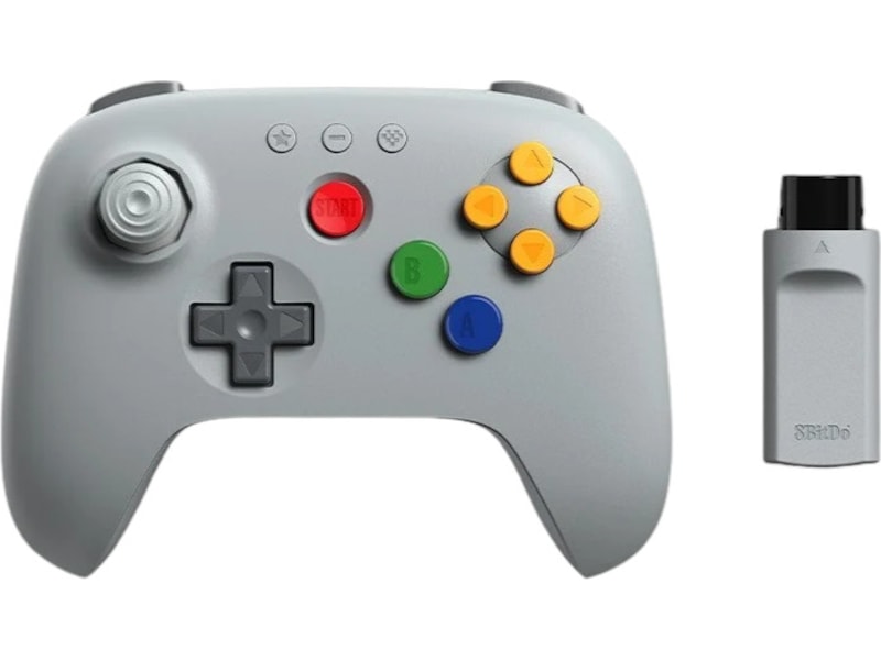 8BitDo 64 Trådlös 2.4G handkontroll för N64 Tillbehör till spelkonsoler