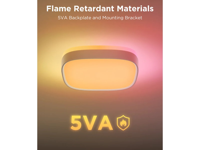 Govee 30cm RGBWW + RGBIC Smart fyrkantig taklampa Taklampa