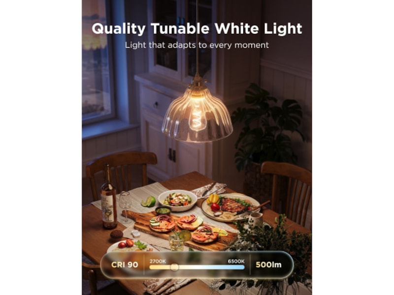 Govee Smart Edison Pære E27, RGBWW LED Lampa ST64 LED-lampor & glödlampor