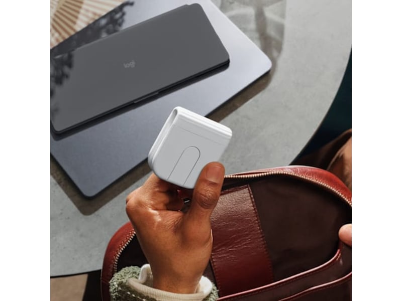 Logitech Mobi Fold trådlös mus (off white) Mus
