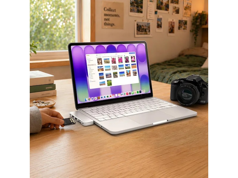 Satechi USB-C Snap Hub för MacBook Neo (silver) Dockningsstation och USB-hub