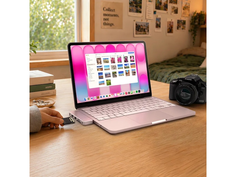 Satechi USB-C Snap Hub för MacBook Neo (rouge) Dockningsstation och USB-hub