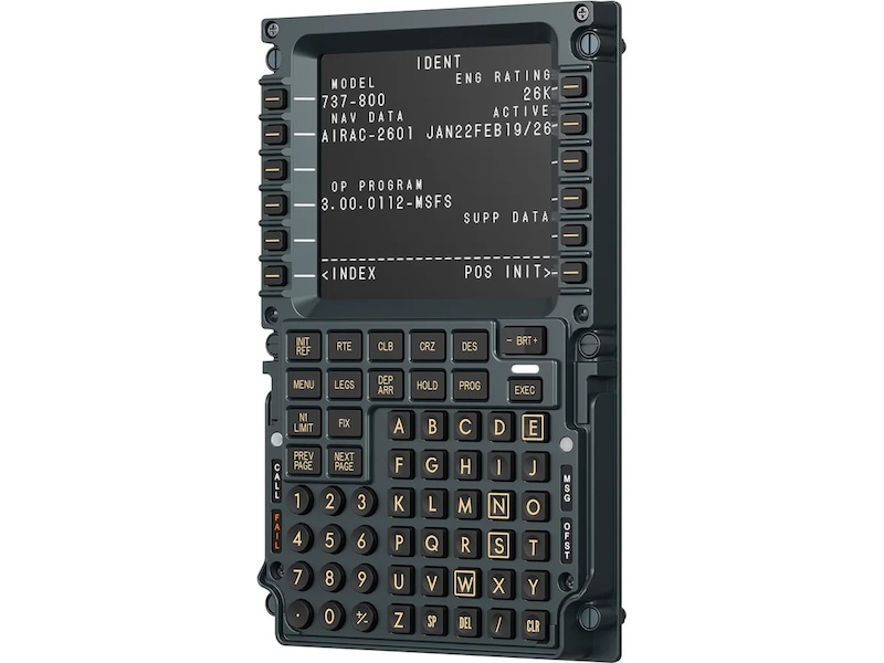 MOZA MB7F Flight Computer Display Ratt och pedaler