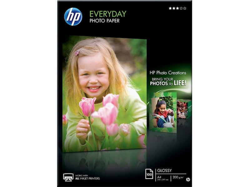HP Everyday Glossy Photo Paper A4 Papper