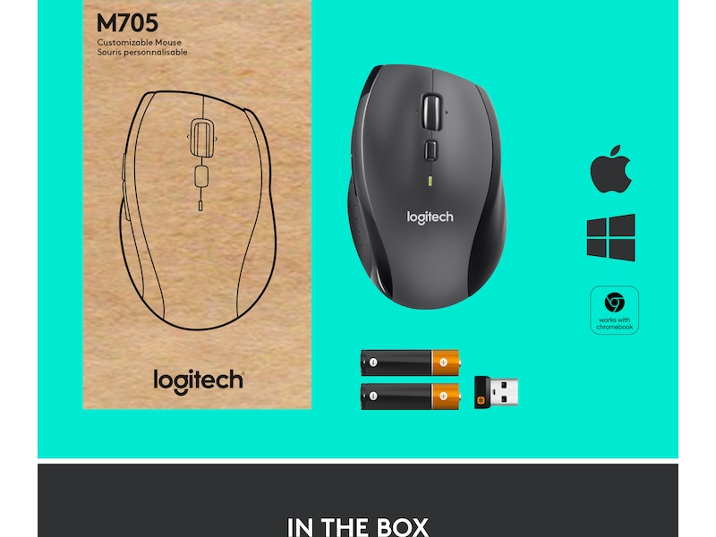 Logitech M705 Trådlös Mus Mus