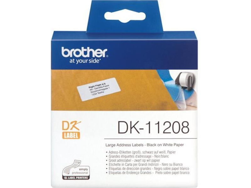 Brother Adressetiketter, rulle 400 st Label-produkter