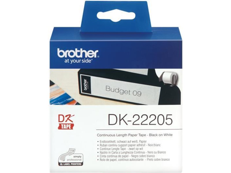 Brother Taperulle papper 62mm x 30.48m Label-produkter