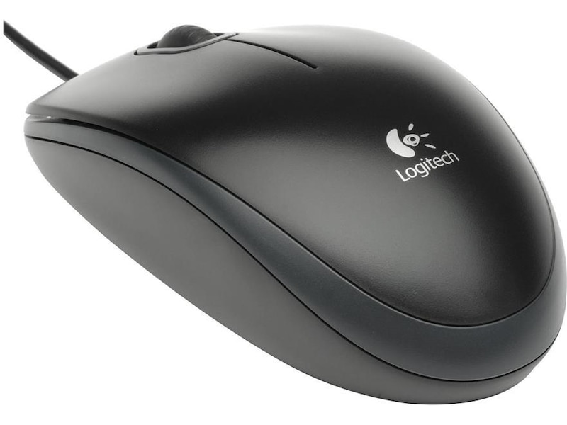 Logitech B100 Optical USB Mouse Black Mus