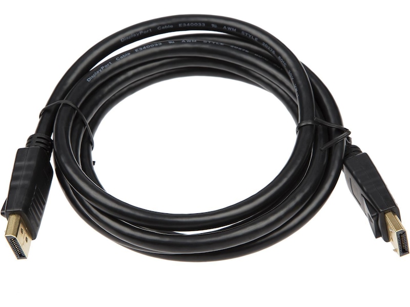 Displayport kabel 1m (svart) Skärmkablar