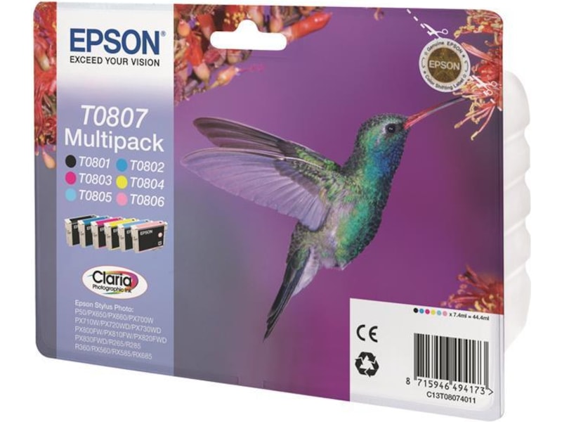 Epson Bläck T080 Multipack Bläckpatron