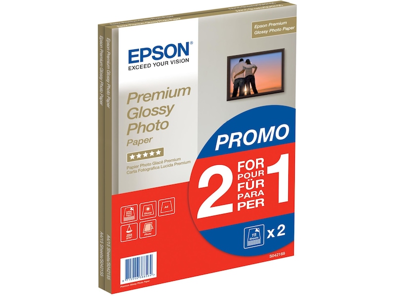 Epson Premium Glossy Photo Paper A4 Papper