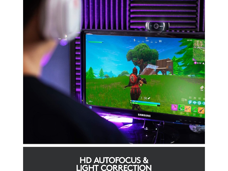 Logitech C922 30FPS 1080P professionell strömmande webbkamera Webbkamera