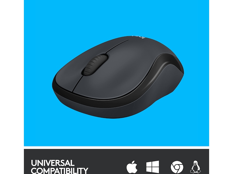 Logitech M220 Silent trådlös PC -mus, svart Mus