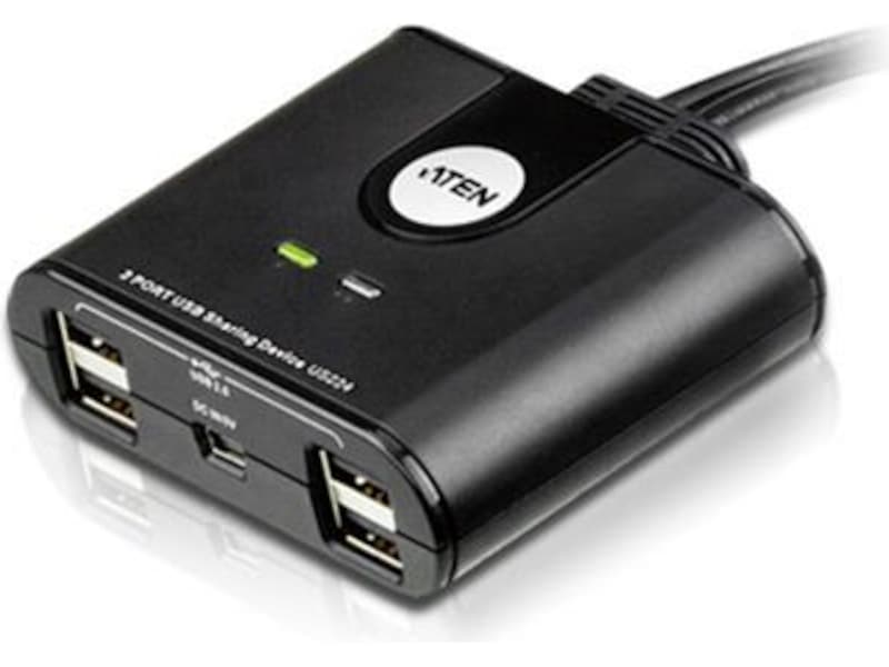 ATEN 2-Port USB Switch Dockningsstation och USB-hub