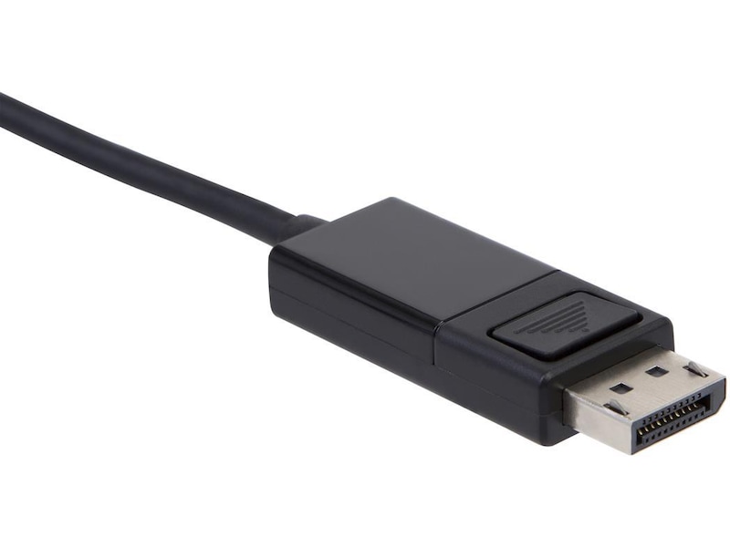 USB-C till Displayport kabel 2m (svart) Skärmkablar