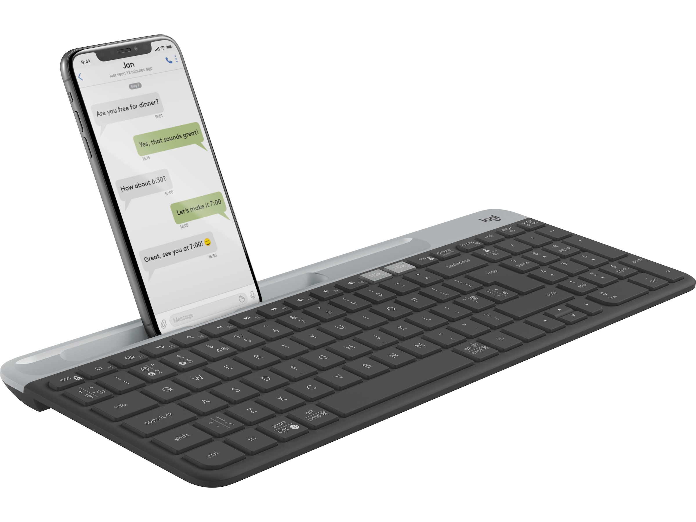 Logitech K580 Slim Multi-Enhet Tangentbord Tangentbord