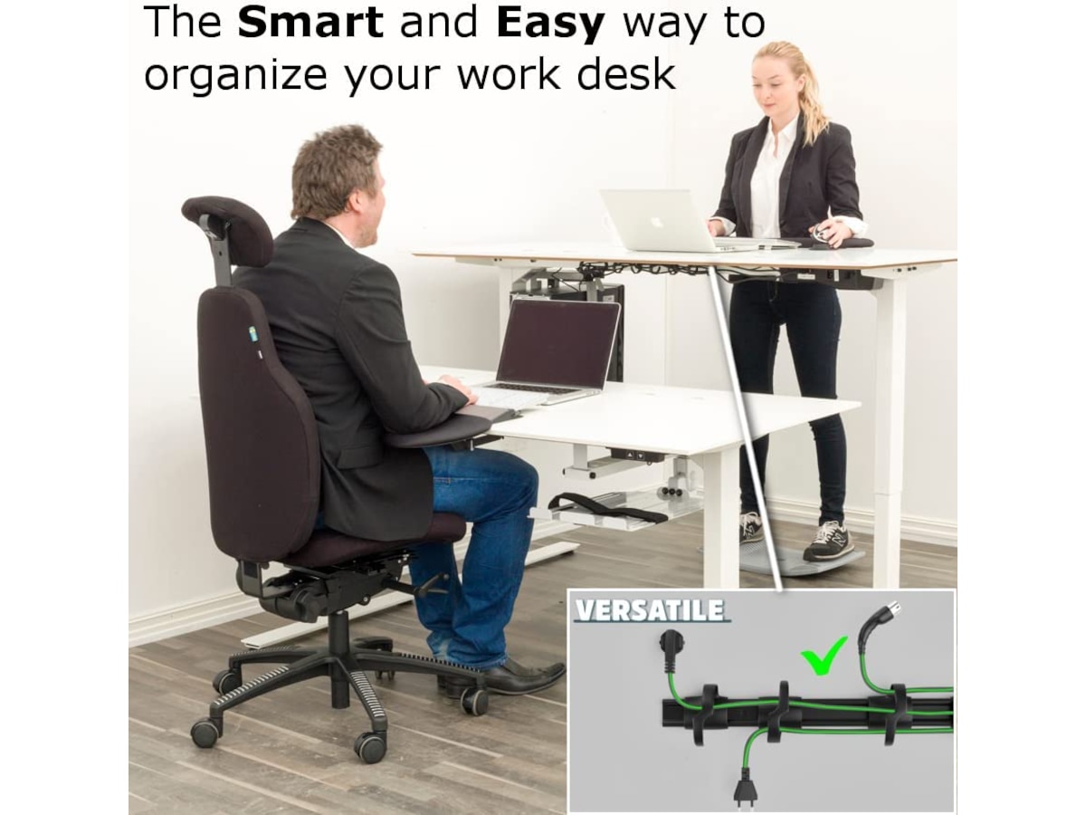 Kenson RIB 38cm Kabelhållare (3pk) Tillbehör till arbetsstationer och kontorsbås