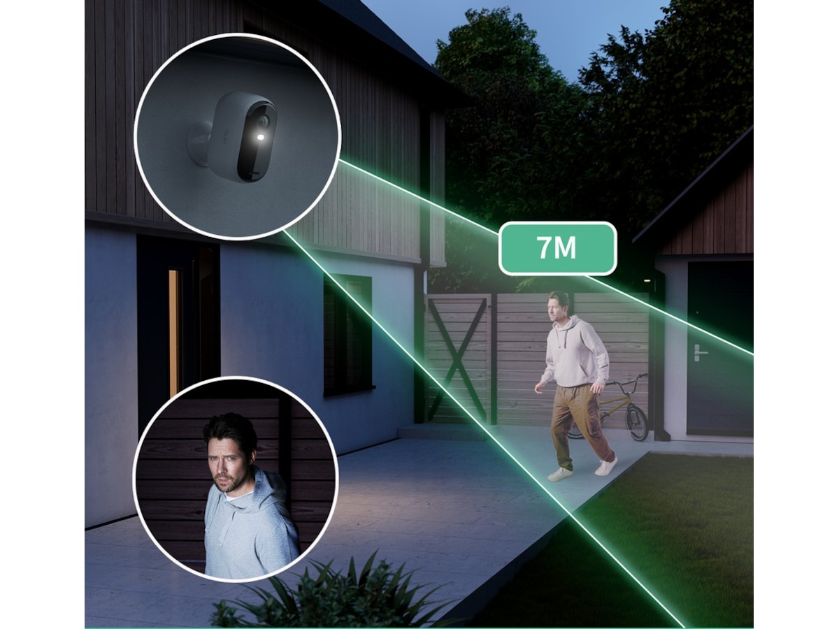 Arlo Essential 2 2K Outdoor Säkerhetskamera (vit) 2pk Övervakningskamera