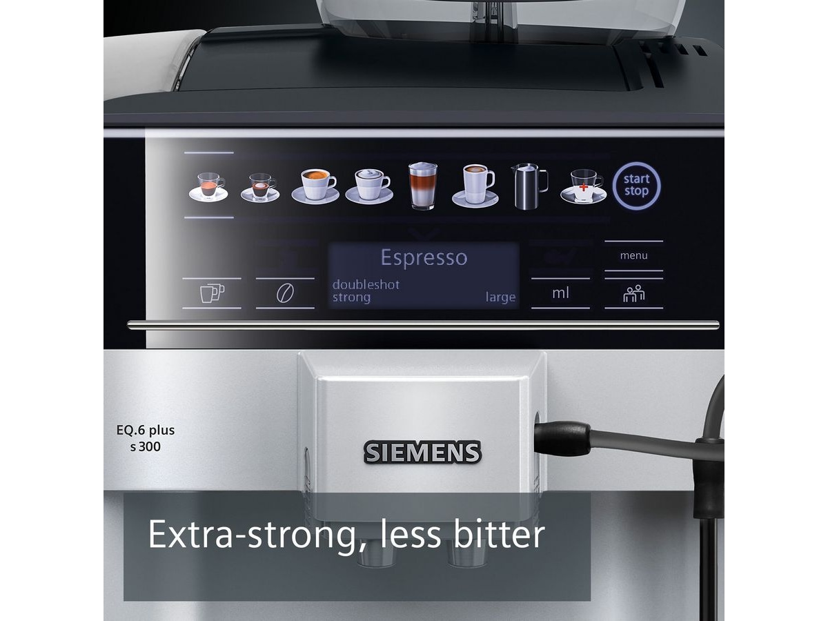 Siemens TE653M11RW EQ6 plus Espressomaskin (svart) Espressomaskiner