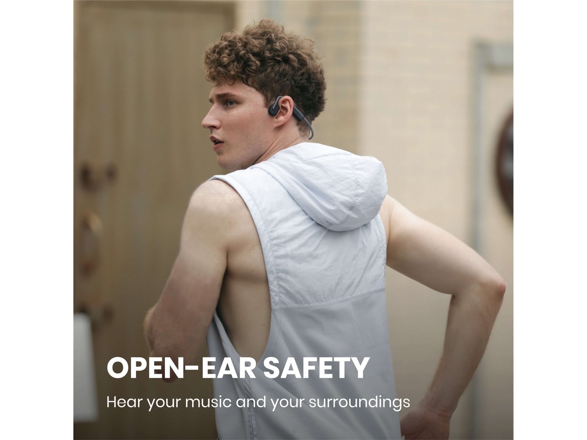 SHOKZ OpenMove Trådlösa Hörlurar, On-Ear (grå) Hörlurar