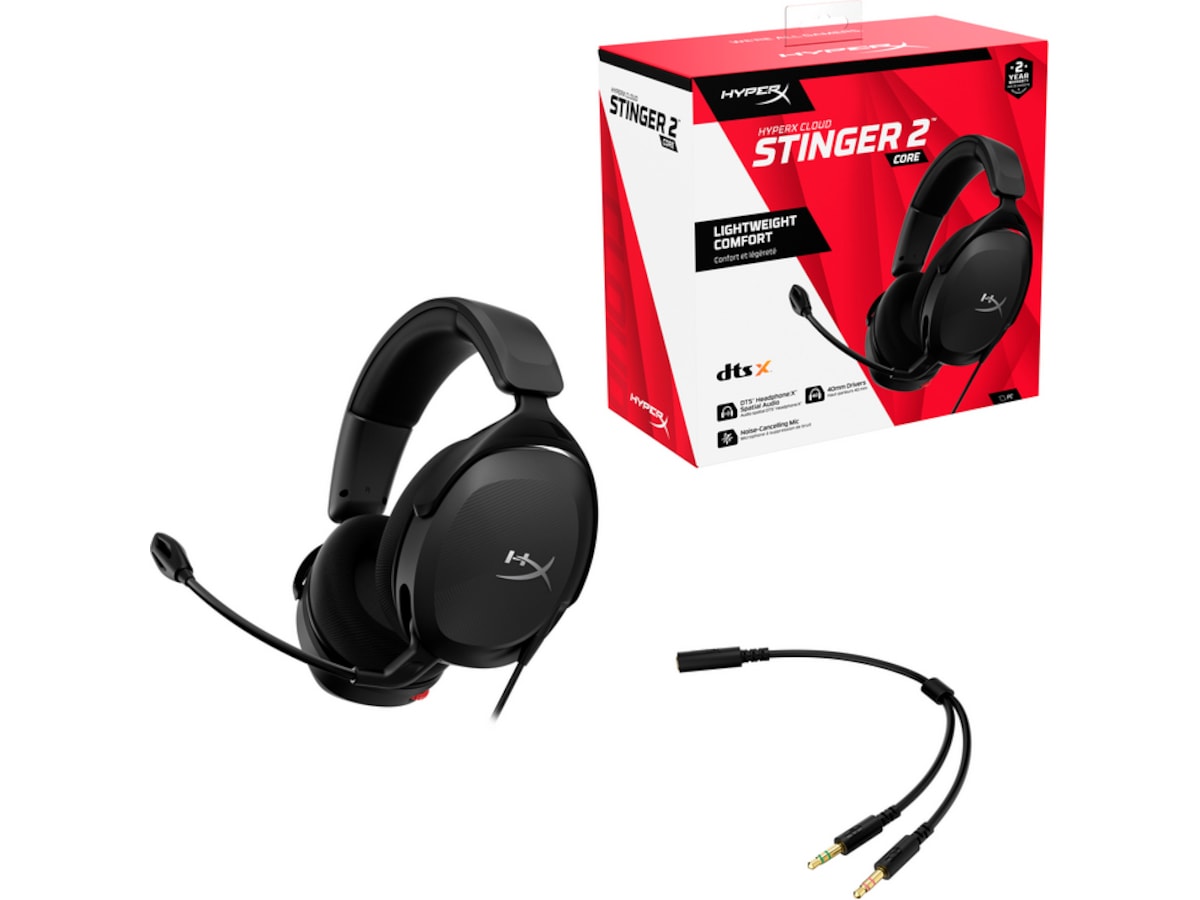 HyperX Cloud Stinger 2 Core Gaming headset (svart) Gamingheadset