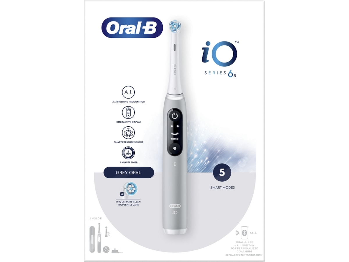 Oral-B iO 6S Eltandborste (grå) Eltandborste