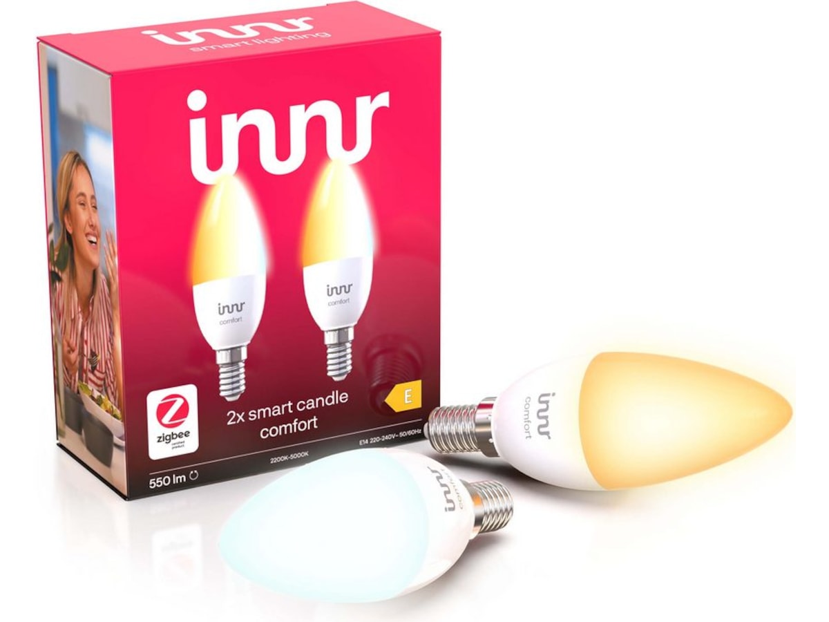Innr smart light E14 ambiance vit 2-pack LED-lampor & glödlampor