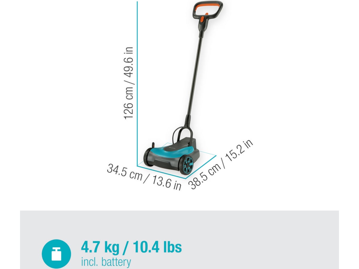 Gardena Gräsklippare HandyMower 22/18V Batteridriven gräsklippare