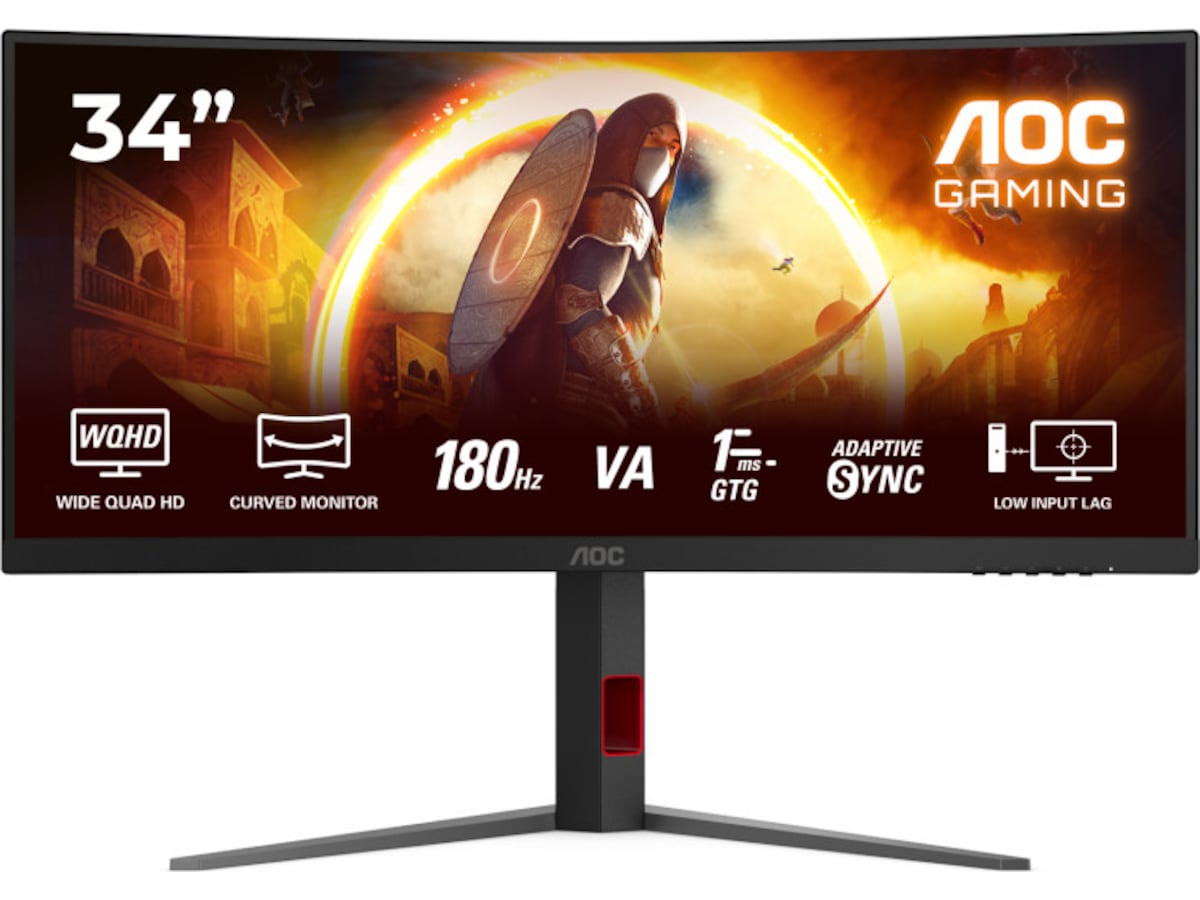 AOC 34" curved gamingskärm CU34G4 Gamingskärmar